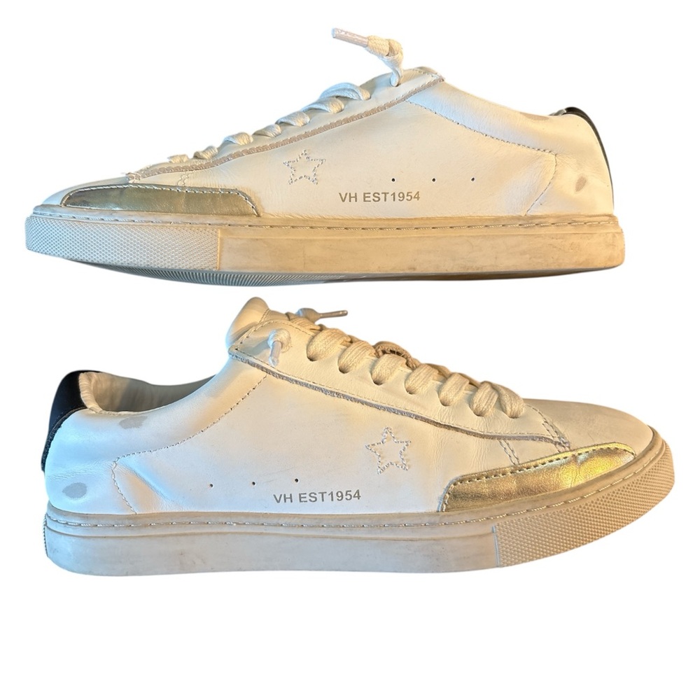 Vintage Havana Melissa Low Top Sneakers Tennis Shoes Size 7.5 White Gold Black
